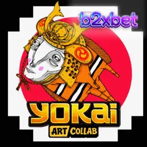 Arte visual do slot Yokai com temática de folclore japonês