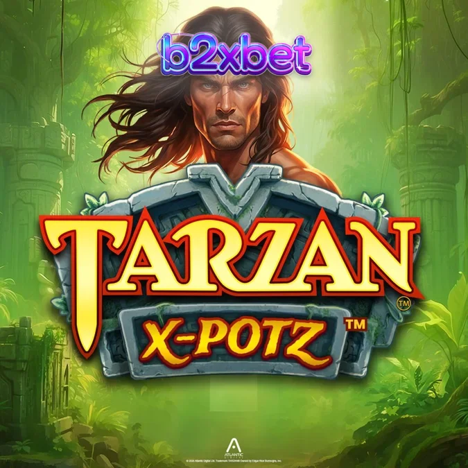 Visual vibrante e detalhado do slot Tarzan X-Potz com tema de selva